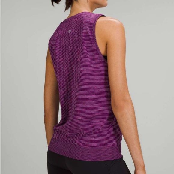 Lululemon Swiftly Relaxed Muscle Tank Top
Stripe Vivid Plum Black / Vivid Plum - Picture 2 of 6